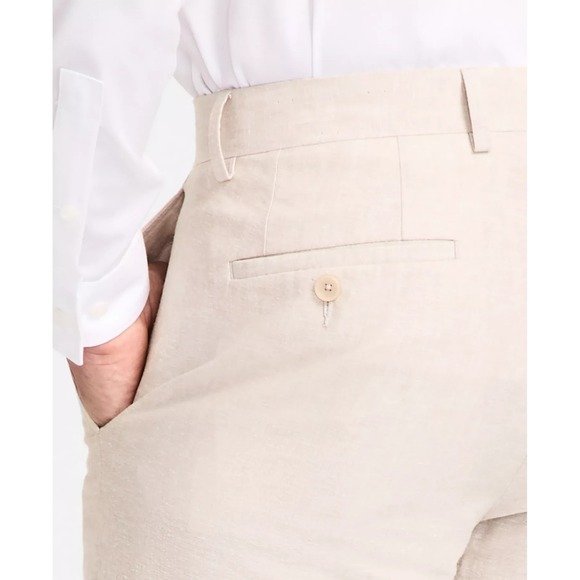 Bar III Men's Beige Slim-Fit Linen Suit Pants Size 32W 32L E121818 - Picture 4 of 13